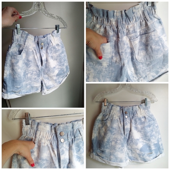 arron & amber Pants - 💚 NWOT cloud tie dye jean shorts